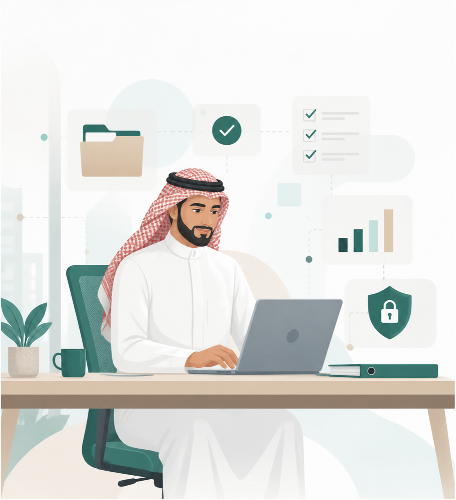 مساحة عمل رقمية تجمع الوثائق والمالية والمهام